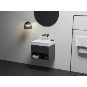   Ravak SD Lite 60 fürdőszobai szekrény mosdó alá matt fekete X000001856