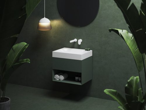 Ravak SD Lite 60 fürdőszobai szekrény mosdó alá Grey Green X000001858