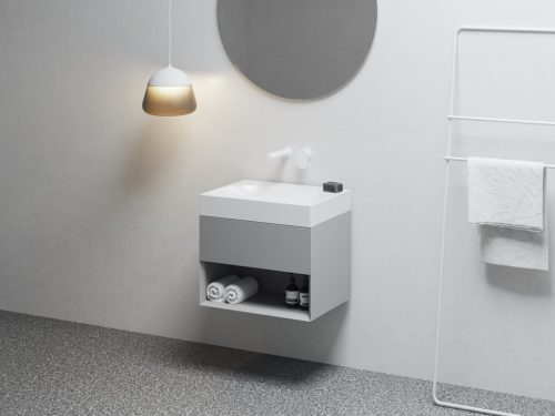 Ravak SD Lite 60 fürdőszobai szekrény mosdó alá Smoke Grey X000001859