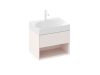 Ravak SD Lite 60 fürdőszobai szekrény mosdó alá Alabaster Pink X000001860