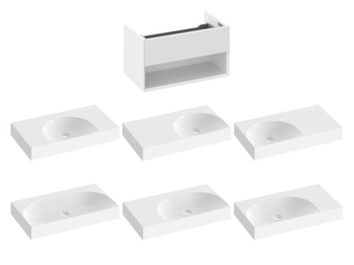 Ravak SD Lite 80 fürdőszobai szekrény mosdó alá fehér X000001861