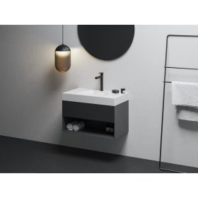   Ravak SD Lite 80 fürdőszobai szekrény mosdó alá matt fekete X000001862