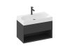 Ravak SD Lite 80 fürdőszobai szekrény mosdó alá matt fekete X000001862