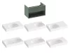 Ravak SD Lite 80 fürdőszobai szekrény mosdó alá Grey Green X000001864