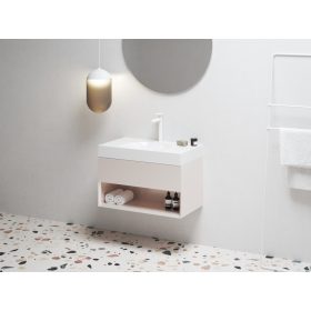   Ravak SD Lite 80 fürdőszobai szekrény mosdó alá Alabaster Pink X000001866