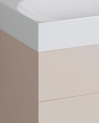 Ravak SD Lite 80 fürdőszobai szekrény mosdó alá Alabaster Pink X000001866