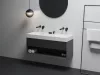 Ravak SD Lite 120 fürdőszobai szekrény mosdó alá matt fekete X000001868