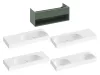 Ravak SD Lite 120 fürdőszobai szekrény mosdó alá Grey Green X000001870