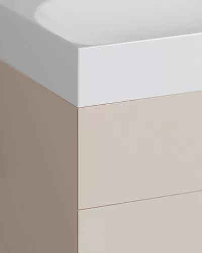 Ravak SD Lite 120 fürdőszobai szekrény mosdó alá Alabaster Pink X000001872