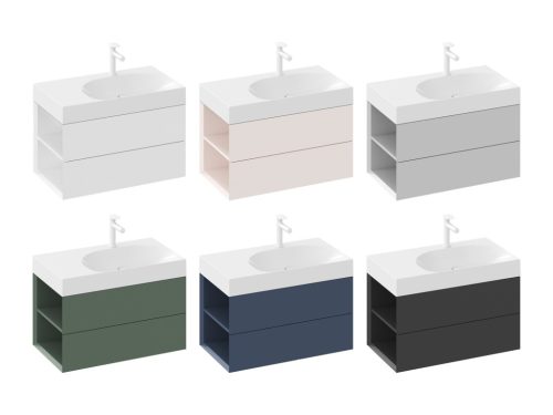 Ravak SD Lite 80 B fürdőszobai szekrény mosdó alá Deepsea Blue X000001875