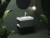 Ravak SD Lite 80 B fürdőszobai szekrény mosdó alá Grey Green X000001876