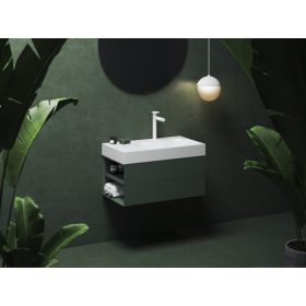   Ravak SD Lite 80 B fürdőszobai szekrény mosdó alá Grey Green X000001876