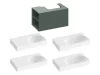 Ravak SD Lite 80 B fürdőszobai szekrény mosdó alá Grey Green X000001876