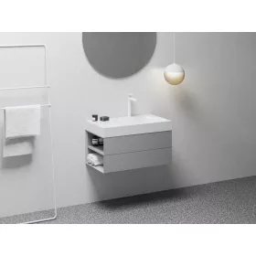   Ravak SD Lite 80 B fürdőszobai szekrény mosdó alá Smoke Grey X000001877
