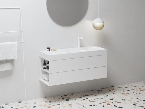 Ravak SD Lite 120 B fürdőszobai szekrény mosdó alá fehér X000001879