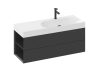 Ravak SD Lite 120 B fürdőszobai szekrény mosdó alá matt fekete X000001880