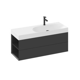   Ravak SD Lite 120 B fürdőszobai szekrény mosdó alá matt fekete X000001880
