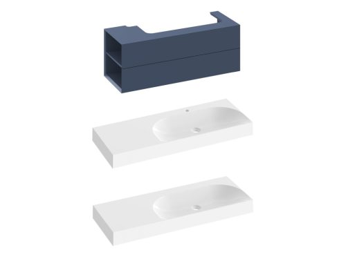 Ravak SD Lite 120 B fürdőszobai szekrény mosdó alá Deepsea Blue X000001881