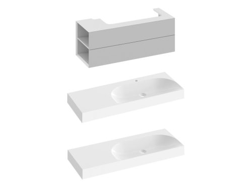 Ravak SD Lite 120 B fürdőszobai szekrény mosdó alá Smoke Grey X000001883