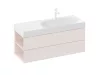 Ravak SD Lite 120 B fürdőszobai szekrény mosdó alá Alabaster Pink X000001884