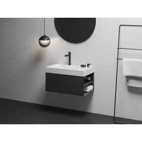   Ravak SD Lite 80 J fürdőszobai szekrény mosdó alá matt fekete X000001886