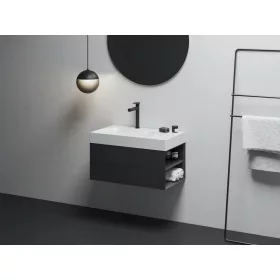   Ravak SD Lite 80 J fürdőszobai szekrény mosdó alá matt fekete X000001886