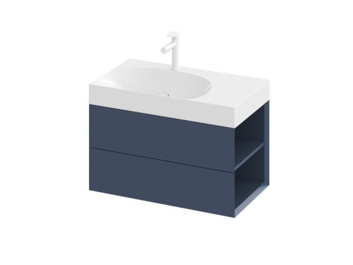 Ravak SD Lite 80 J fürdőszobai szekrény mosdó alá Deepsea Blue X000001887