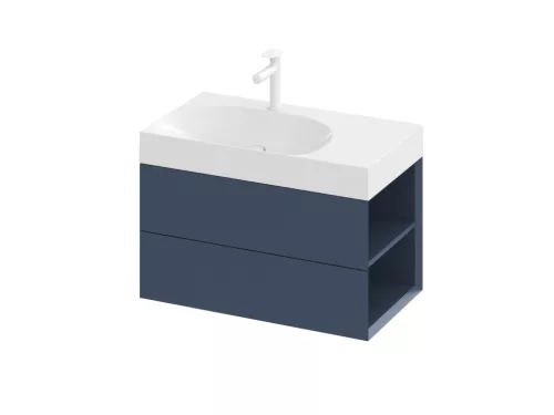Ravak SD Lite 80 J fürdőszobai szekrény mosdó alá Deepsea Blue X000001887