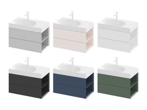 Ravak SD Lite 80 J fürdőszobai szekrény mosdó alá Grey Green X000001888