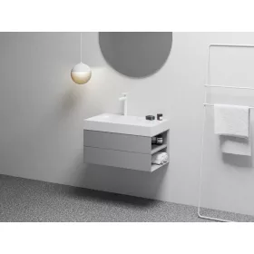   Ravak SD Lite 80 J fürdőszobai szekrény mosdó alá Smoke Grey X000001889