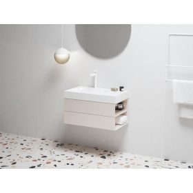   Ravak SD Lite 80 J fürdőszobai szekrény mosdó alá Alabaster Pink X000001890