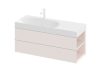 Ravak SD Lite 120 J fürdőszobai szekrény mosdó alá Alabaster Pink X000001896