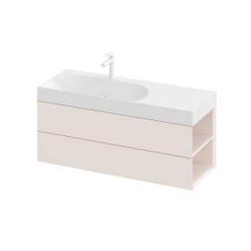   Ravak SD Lite 120 J fürdőszobai szekrény mosdó alá Alabaster Pink X000001896