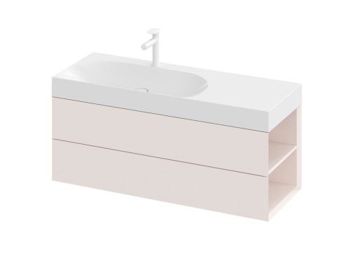 Ravak SD Lite 120 J fürdőszobai szekrény mosdó alá Alabaster Pink X000001896