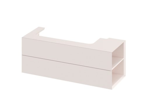 Ravak SD Lite 120 J fürdőszobai szekrény mosdó alá Alabaster Pink X000001896