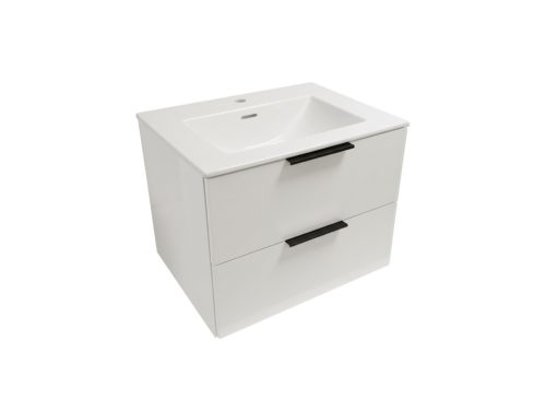 Arctic fogantyú Flat bútorhoz, matt fekete (1 db)