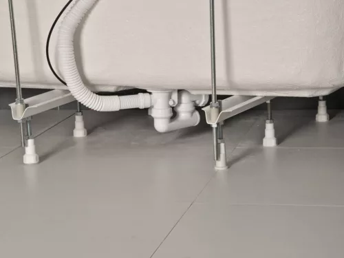 Ravak Kád le/túlfolyószett 570mm bovdenes, kerek és krómozott fedél X01305