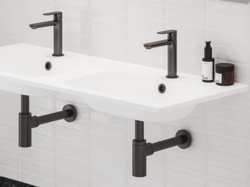 Ravak Mosdó túlfolyó fedél, Graphite Brushed X01832