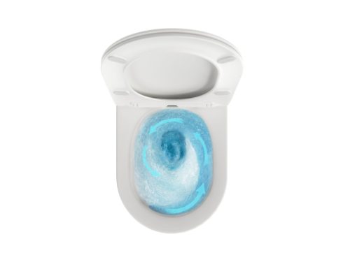 Chrome AquaSpin fali WC, ülökével, fehér