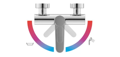 Ravak Puri kádcsaptelep 150 mm PU 022.00CR, króm X070115