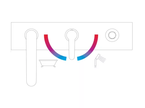 Ravak Puri kádperem csaptelep szett PU 026.00CR, króm X070142