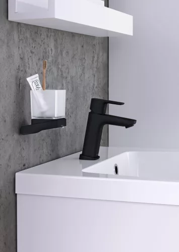 Ravak 10° Free álló mosdócsaptelep leeresztő nélkül TD F 014.20BL, fekete X070150