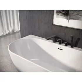   Ravak Flat kádperem csaptelep szett FL 026.20BL, fekete X070176