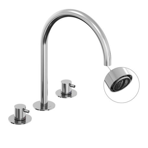 Ravak Espirit álló mosdócsaptelep, 3 furatos 270 mm leeresztő nélkül ES 018.00CR, Chrome X070195