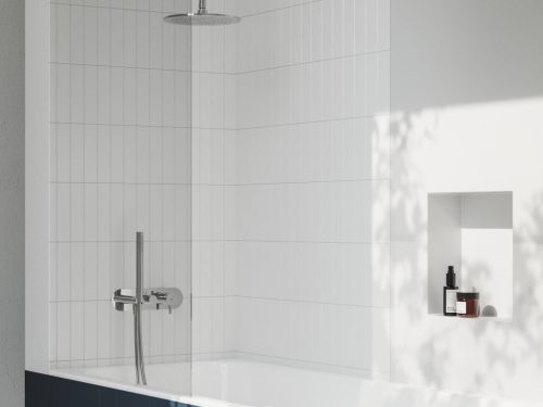 Ravak Espirit falba süllyesztett csaptelep szettel, háromutas, belső egység nélkül ES 068.00CR.O3.RB07D.+S, Chrome X070202