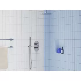   Ravak Espirit falba süllyesztett termosztátos csaptelep, kétutas, beslő egység nélkül ES 063.00CR.O2.RB07C, Chrome X070206