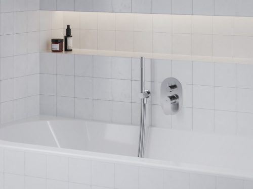 Ravak Eleganta falba süllyesztett csaptelep, kétutas, belső egység nélkül EL 065.00CR.O2.RB07E, Chrome X070221