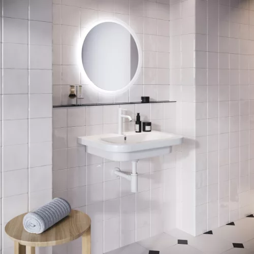 Ravak Espirit álló mosdócsaptelep 190 mm leeresztő nélkül ES 012.10WV, White Velvet X070236