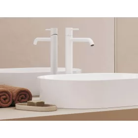   Ravak Espirit álló mosdócsaptelep 340 mm leeresztő nélkül ES 015.10WV, White Velvet X070237