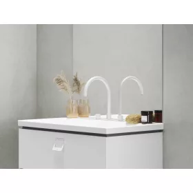   Ravak Espirit álló mosdócsaptelep, 3 furatos 270 mm leeresztő nélkül ES 018.10WV, White Velvet X070238